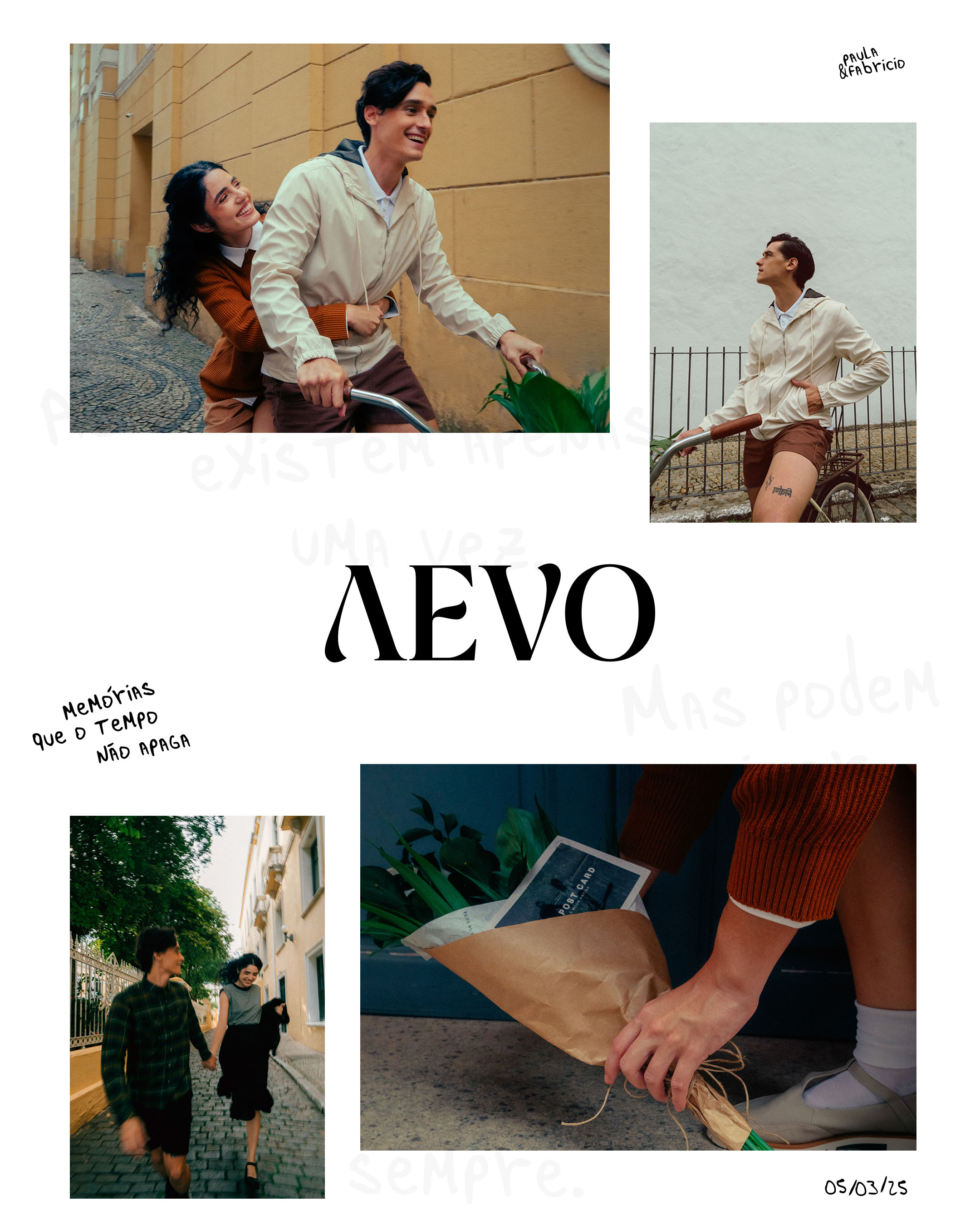 Colagem de ensaio editorial — AEVO Films pré-wedding
